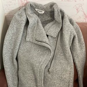 BB Dakota Wool Moto Jacket | Fall Grey Blazer